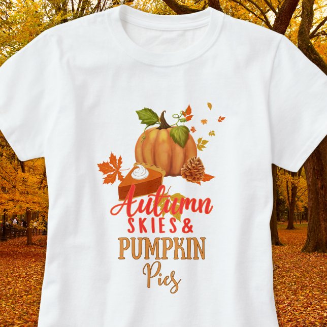 Autumn Leaves and Pumpkin T-Shirt (Creator Uploaded)