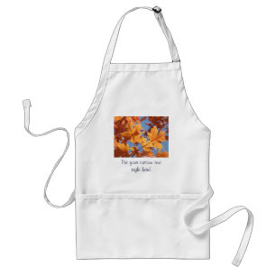 Autumn Leaves apron Customise text Fall Trees