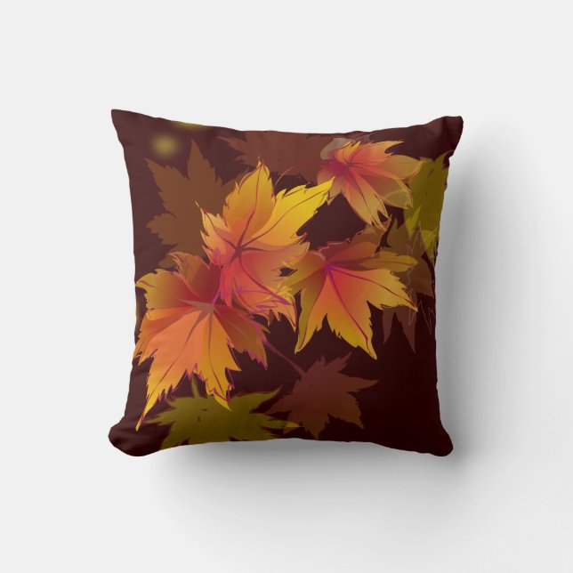 Autumn Leaves are Falling Cushion (Front)