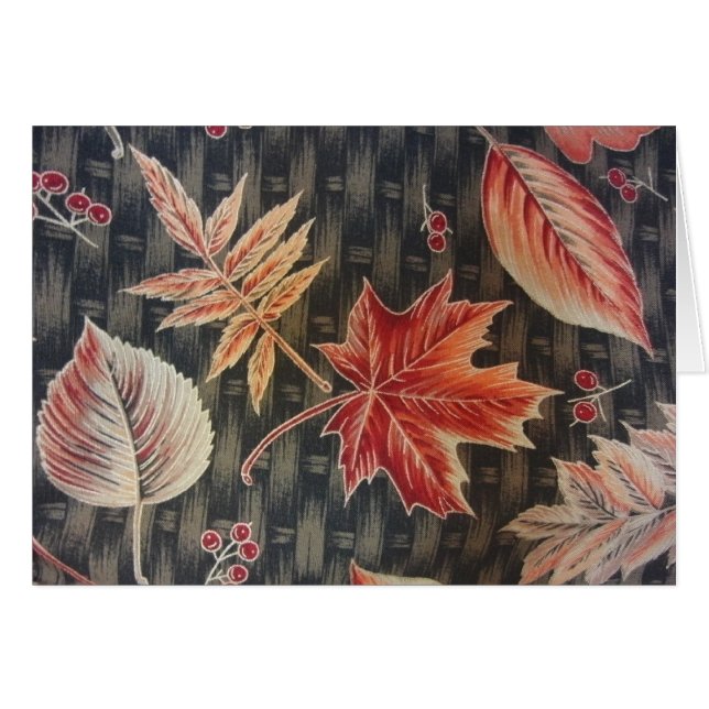 Autumn Leaves & Basketweave (Front Horizontal)