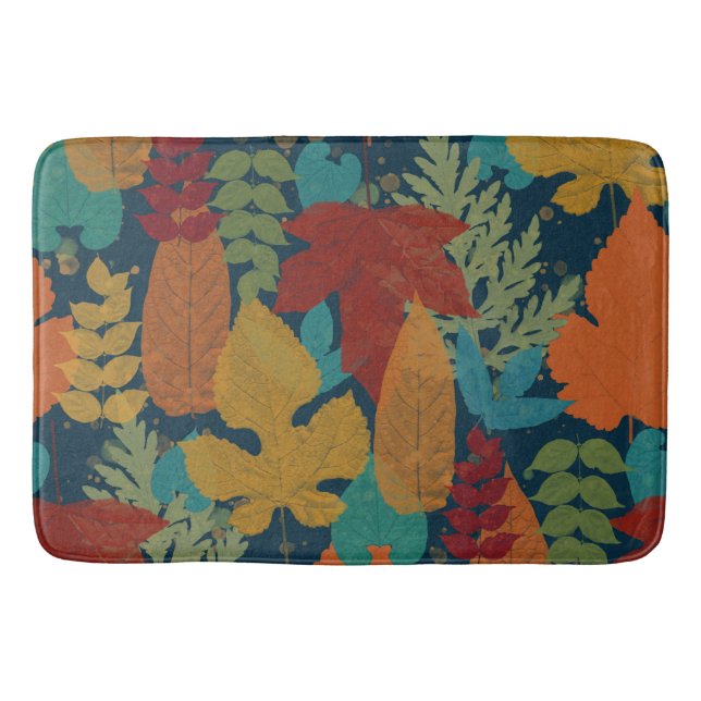 Autumn leaves bath mat (Front)