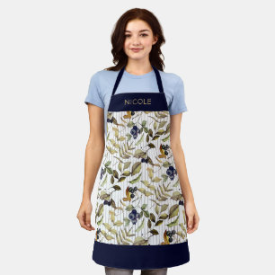 Autumn Leaves & Berries Custom Fall Apron