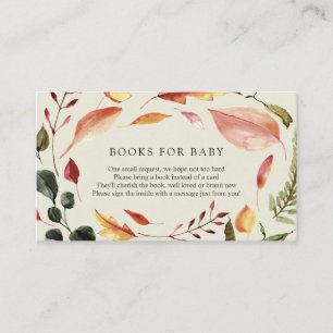 Autumn Leaves Books for Baby insert card