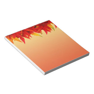 Autumn Leaves Border Notepad