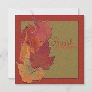 Autumn Leaves Bridal Shower Invitation