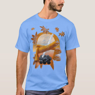 Autumn leaves bubble tea Canadian maple syrup T-Shirt