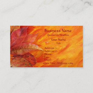 Autumn Leaves Business Card