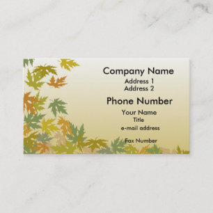 Autumn Leaves Business Card