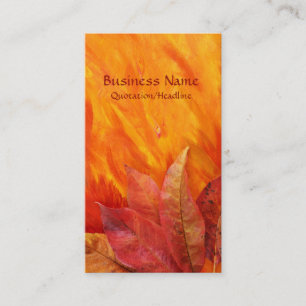 Autumn Leaves Business Card