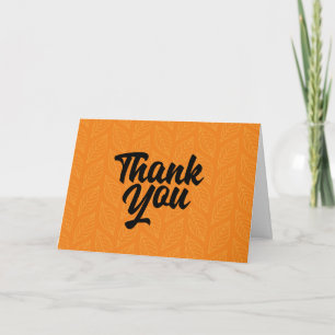 Autumn Leaves Business Thank You Card