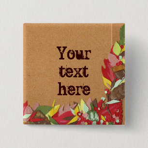 Autumn Leaves Button