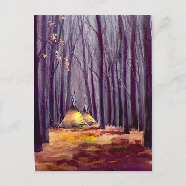 AUTUMN LEAVES by SHARON SHARPE Postcard (Front)