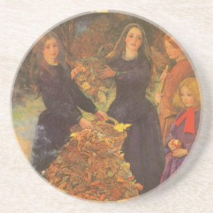 Autumn Leaves by Sir John Everett Millais Coaster