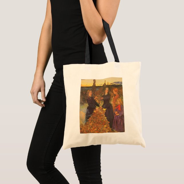 Autumn Leaves by Sir John Everett Millais Tote Bag (Front (Product))