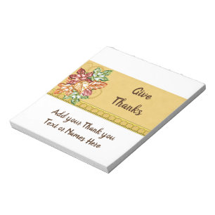 Autumn Leaves Candy Bar Wrappers Favours Notepad