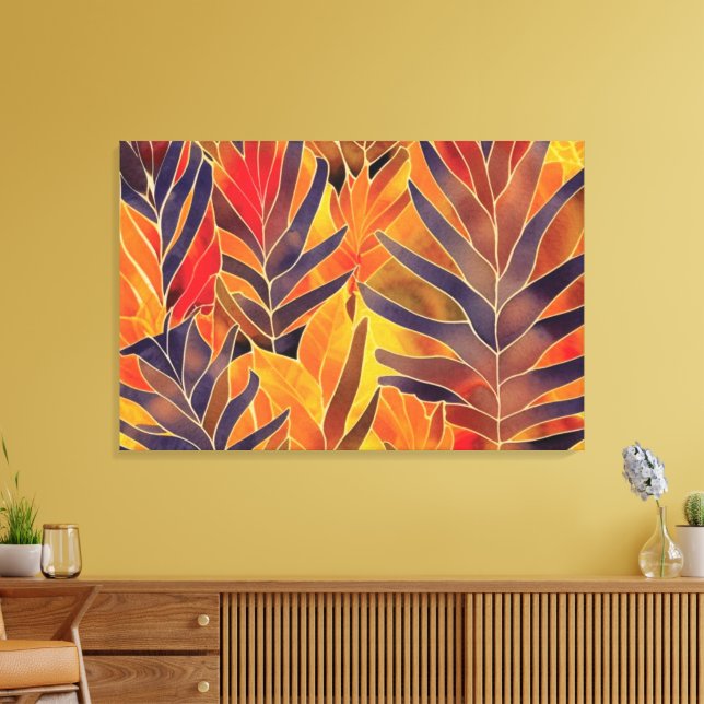 Autumn Leaves Canvas Print (Insitu(LivingRoom))