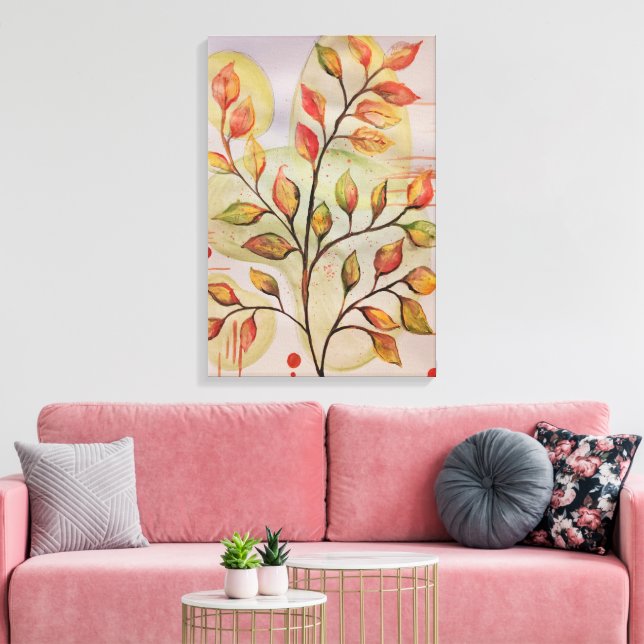 Autumn leaves canvas print (Insitu(LivingRoom))