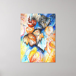 Autumn Leaves Canvas Print - Painting