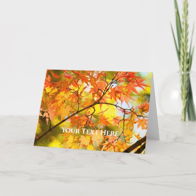 Autumn Leaves Card (Front)