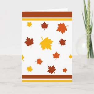 Autumn leaves - Card