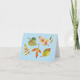 Autumn leaves card