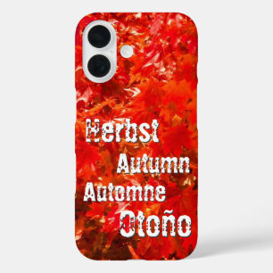 Autumn leaves iPhone 16 case