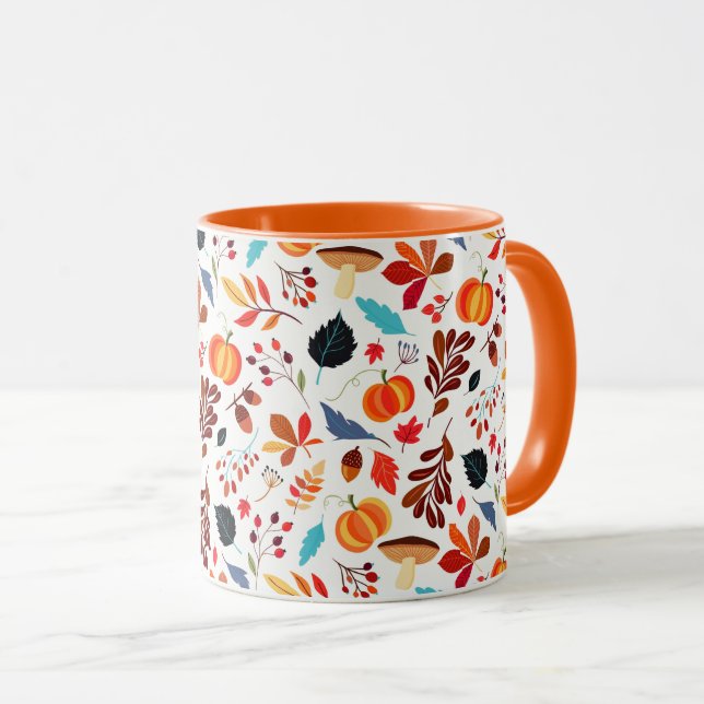 Autumn Leaves Coffee Mug (Front Right)