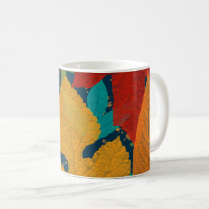 Autumn leaves coffee mug