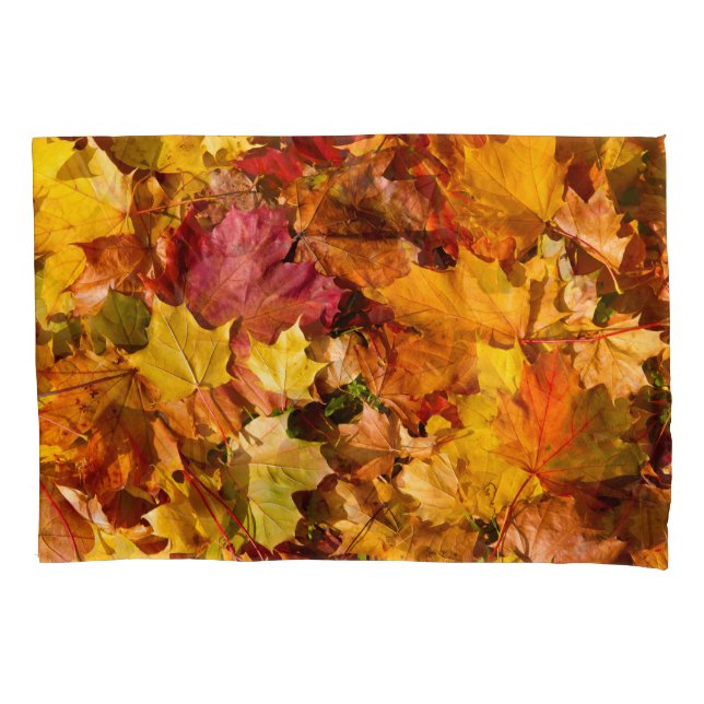 Autumn Leaves: Colourful Seamless Array. Pillowcase (Front)