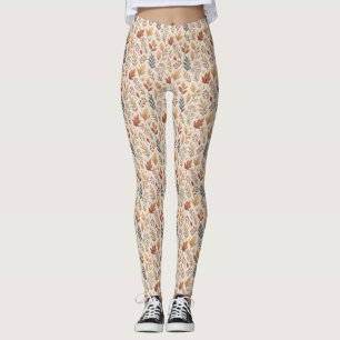 Autumn Leaves cozy Leggings