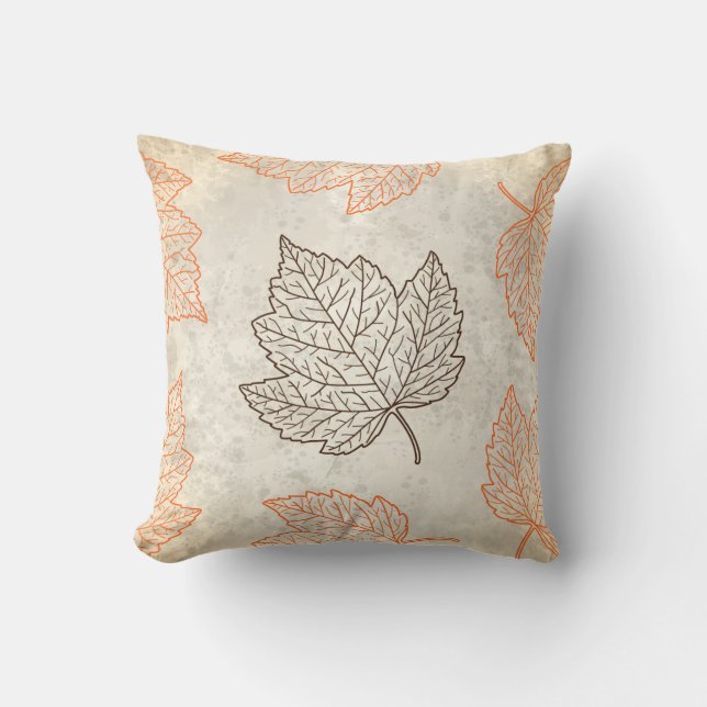 Autumn leaves cushion (Front)