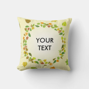 Autumn leaves cushion