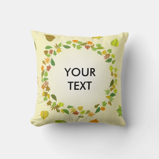 Autumn leaves cushion (Front)