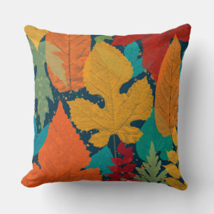 Autumn leaves cushion