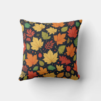 Autumn leaves cushion