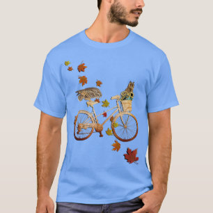 Autumn Leaves Cute Owls For Fall T-Shirt