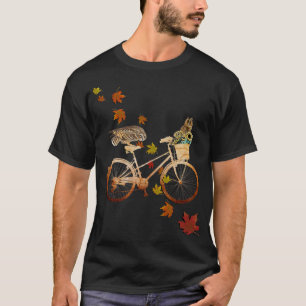 Autumn Leaves Cute Owls For Fall T-Shirt