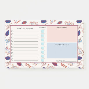 Autumn Leaves - Daily Organiser - Custom Name Post-it Notes