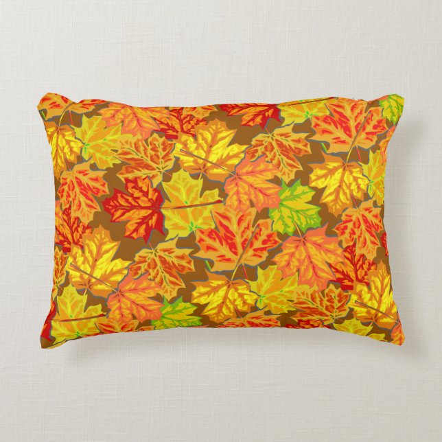 Autumn Leaves Decorative Cushion (Front)