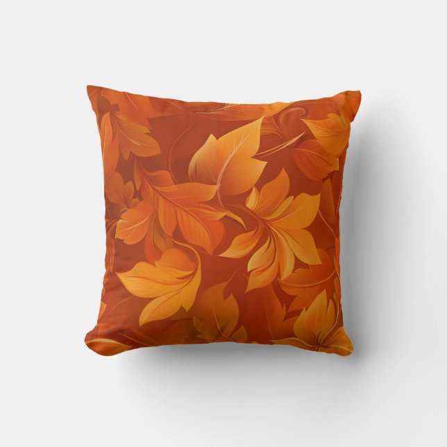 Autumn Leaves Decorative Pillow (Front)