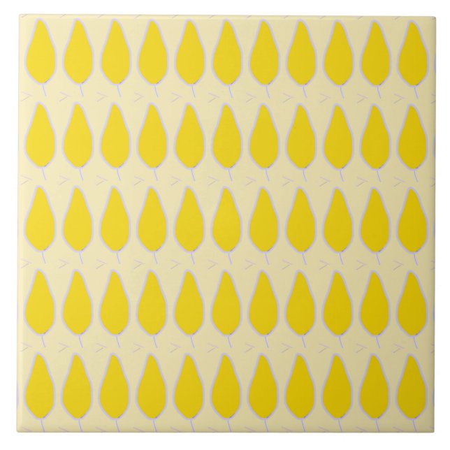 Autumn leaves design tile (Front)