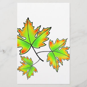 Autumn Leaves elegant fall botanical