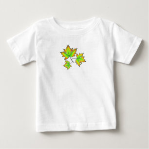 Autumn Leaves elegant fall botanical Baby T-Shirt