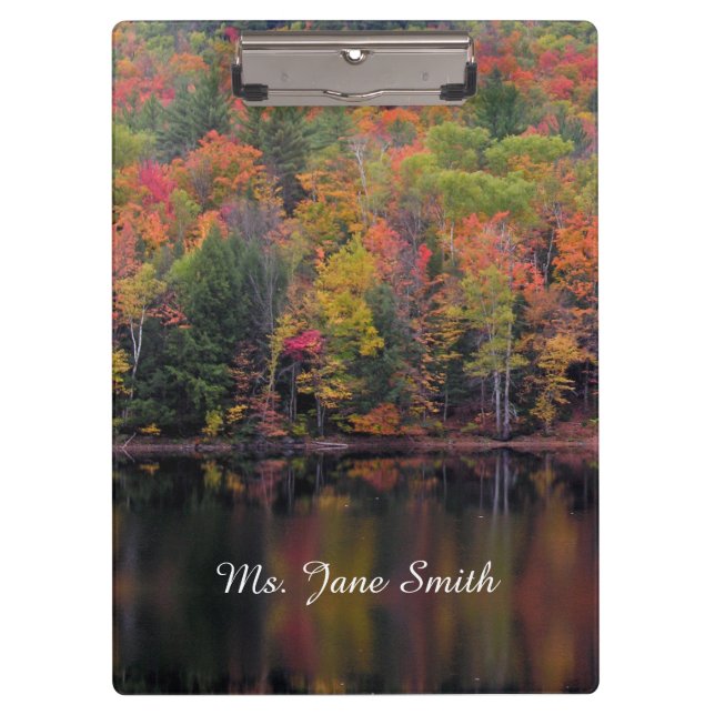 Autumn Leaves Fall Colour Scene Clipboard (Front)