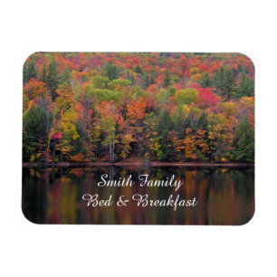 Autumn Leaves Fall Colour Scene Flexible Magnet