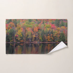 Autumn Leaves Fall Colour Scene Hand Towel