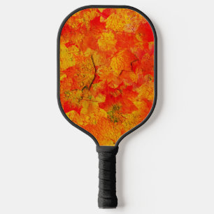 Autumn Leaves Fall Colourful Nature Pattern Leaf Pickleball Paddle
