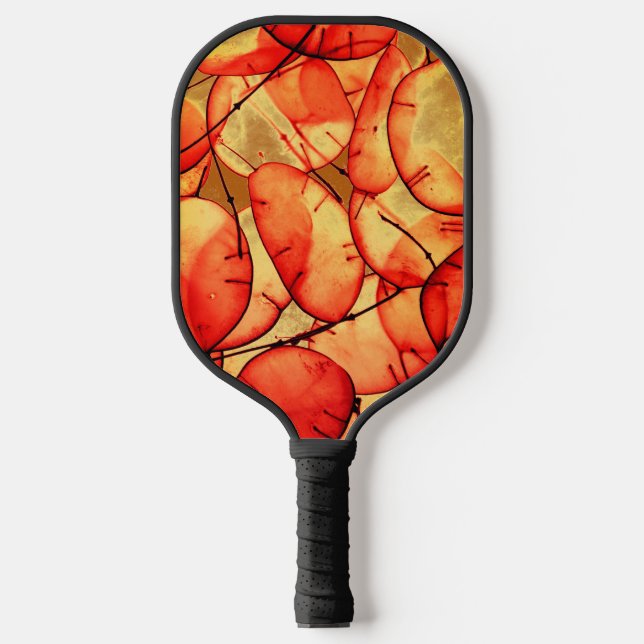Autumn Leaves Fall Colourful Nature Pattern Leaf Pickleball Paddle (Front)