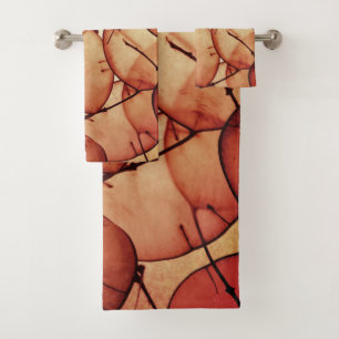 Autumn Leaves Fall Colourful Nature Seasonal leaf Bath Towel Set