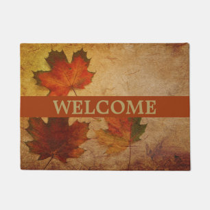 Autumn Leaves Fall Colours Welcome Doormat